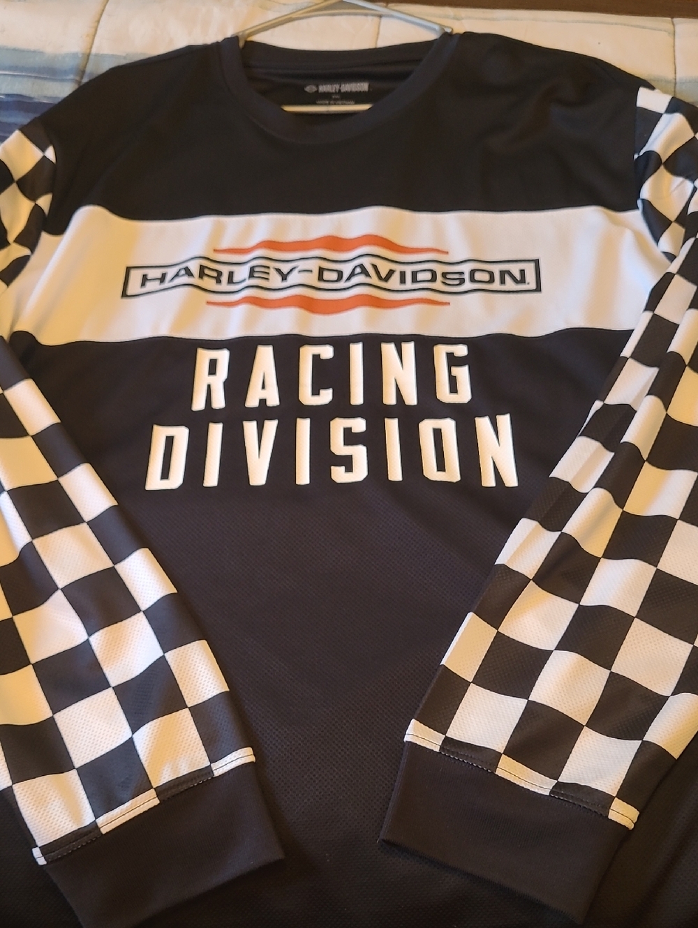 Harley-Davidson Black & White Racing Division Long Sleeve Jersey